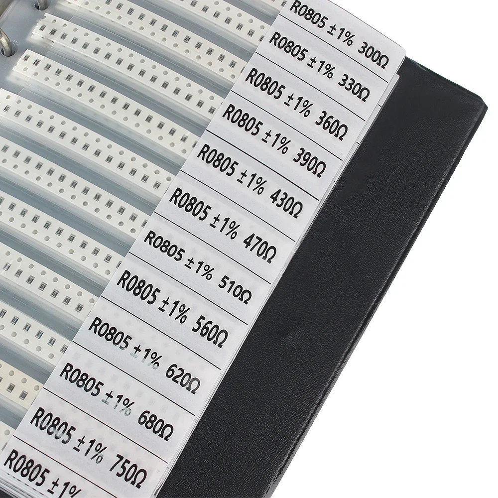 Diy Electronics Book - 4250 個 0805 SMD 抵抗ブックキット 1%