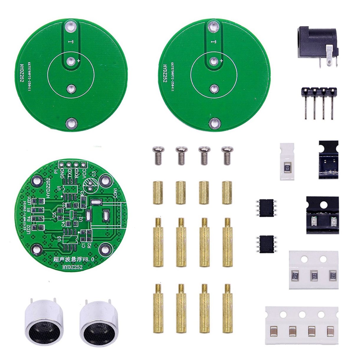 Diy Electronics Project Kit - A40I DIY超音波浮遊キット - 科学プロジェクト用12V定在波コントローラー、電子はんだ付けキット