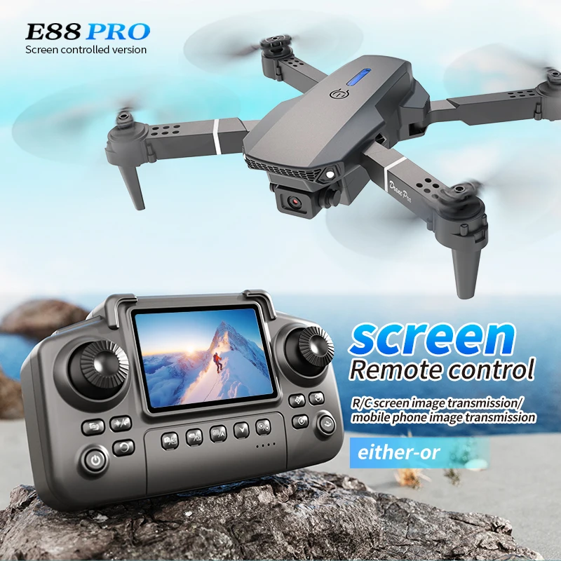 Diy Drone Electronics - プロフェッショナル E88 プロドローン スクリーン付き 8K HD