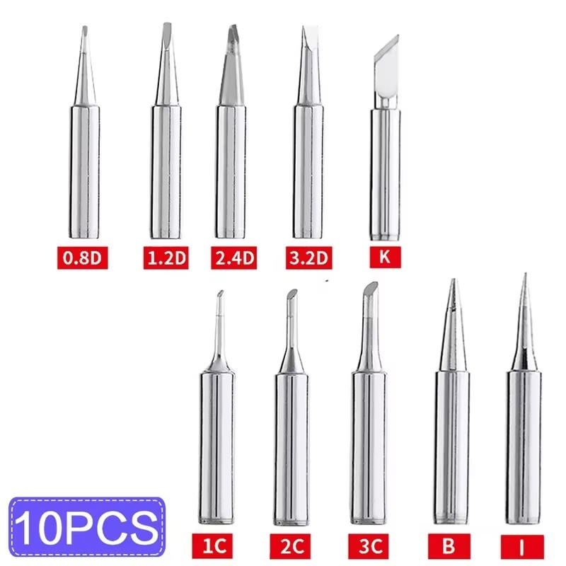 Diy Electronics Tools - 5 個/10 個 900M-T はんだごてチップ純銅交換ヘッド電気はんだごて DIY