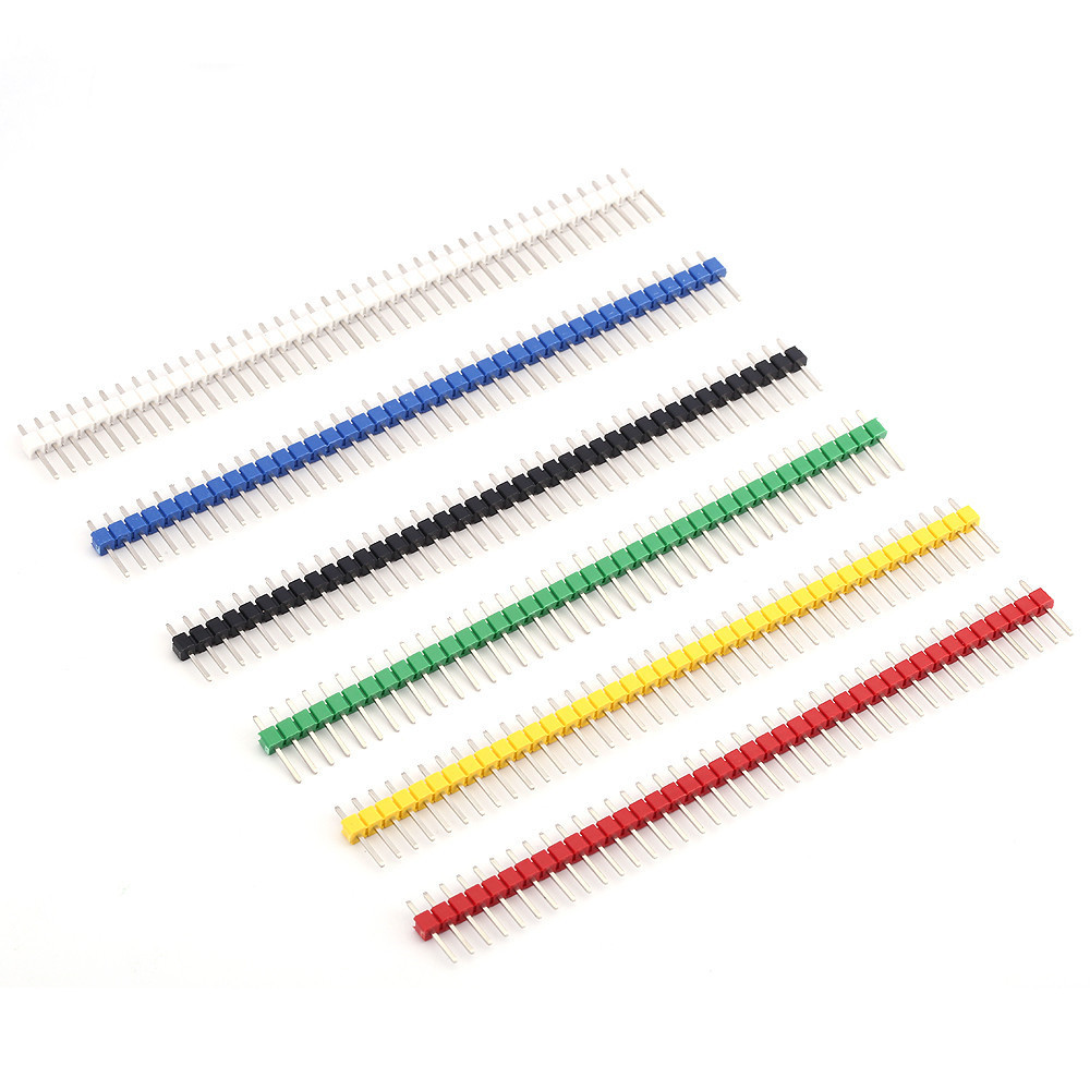 Male Female Header Pin - 10 個 2.54 ミリメートル 1X40Pin 単列オスブレークアブルピンヘッダーコネクタ