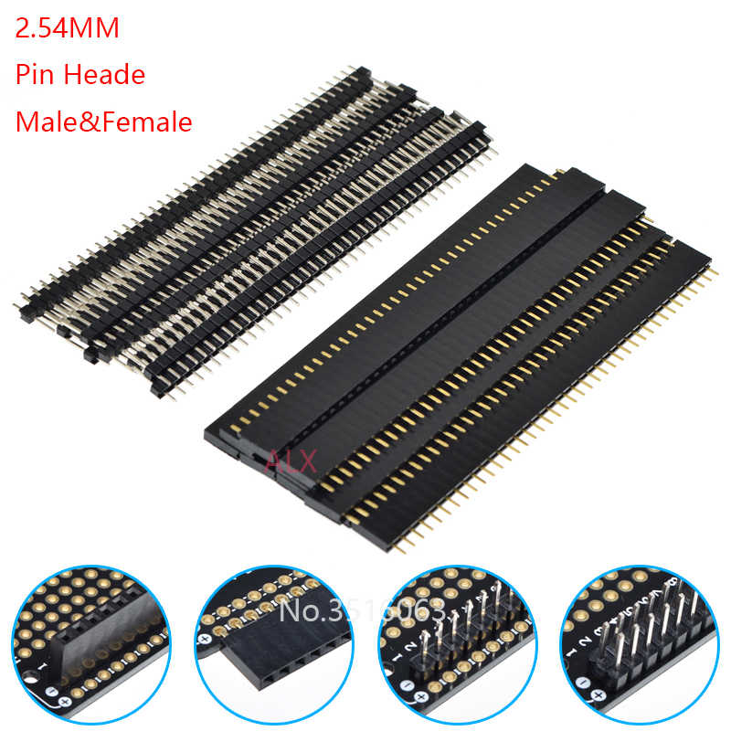 Male Female Header Pin - 5/10 個 2.54 ミリメートル 40 ピン