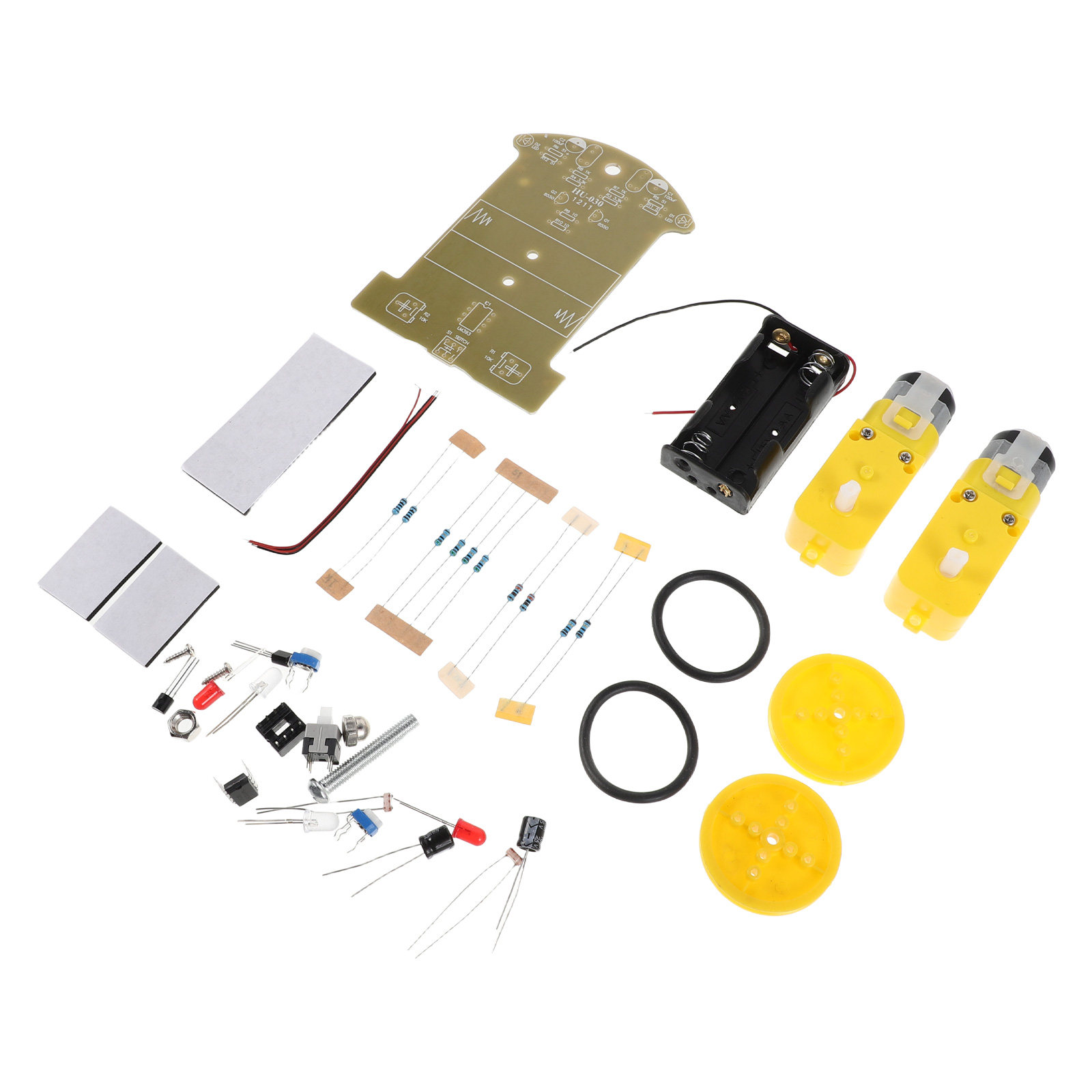 Diy Electronics Project Kit - 1セット スマートカーキット DIY インテリジェント追跡ロボット STEM教育 はんだ付けプロジェクト