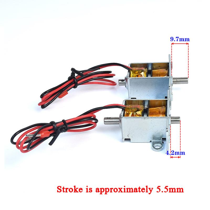 Diy Projects With Electronics - 1Pc DC12V 12A 0726 双方向自己保持ソレノイドミニプッシュプルタイプ自己保持電磁石 DIY