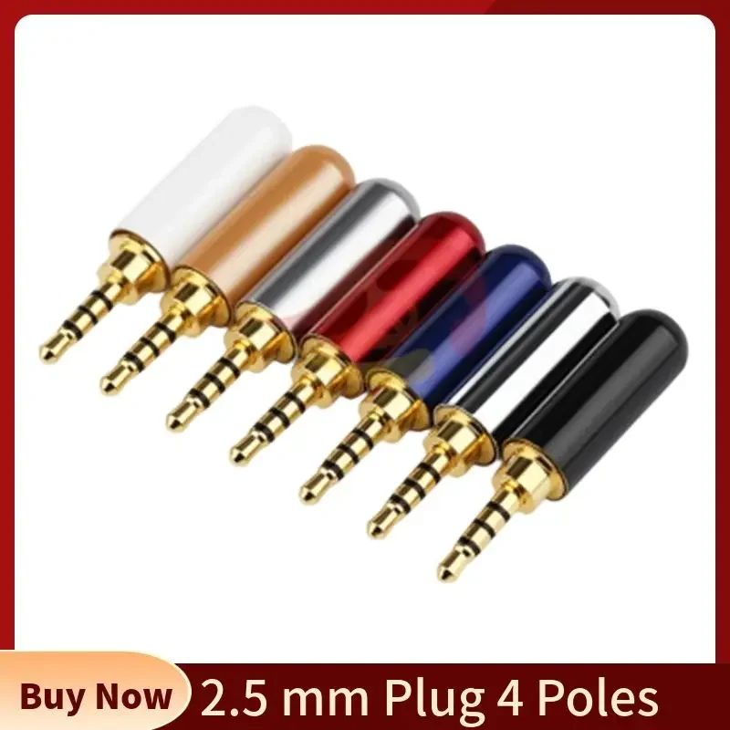Diy Electronics Audio - 卸売ジャック2.5mmイヤホンプラグ4極オーディオ2.5mmコネクタ家電DIYアップグレードヘッドホンケーブル金属合金