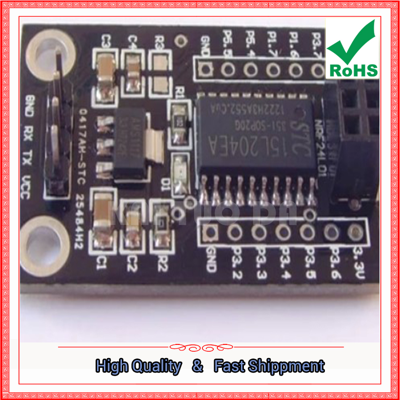 Nrf24L01 Module Wireless - STC15L204 + NRF24L01 インターフェース ワイヤレス モジュール