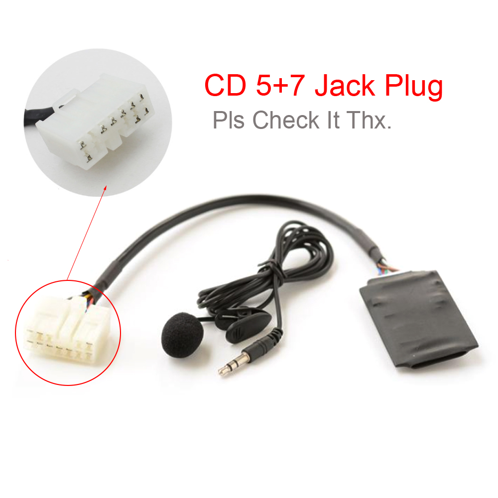 Diy Audio Electronics Kit - 車のbluetooth 5.0キットauxハンズフリーアダプタcdチェンジャーのトヨタ5 + 7 12ピンRAV4カローラアベンシスaurisカムリavrcpラジオ