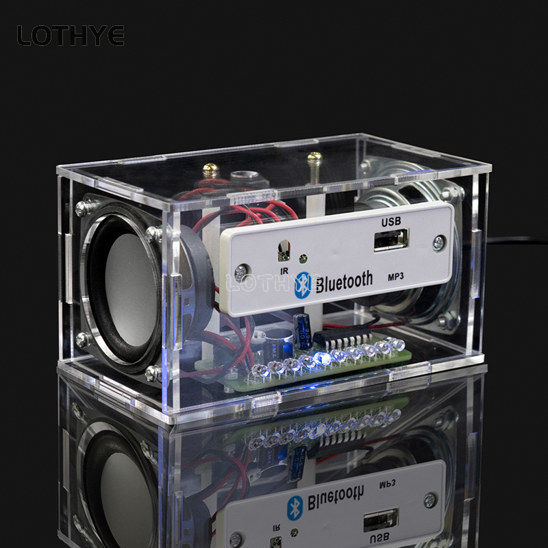 Diy Electronics Audio - デュアルチャンネルBluetoothスピーカー,音声制御付き電子キット,3W x 2,はんだ付けキット