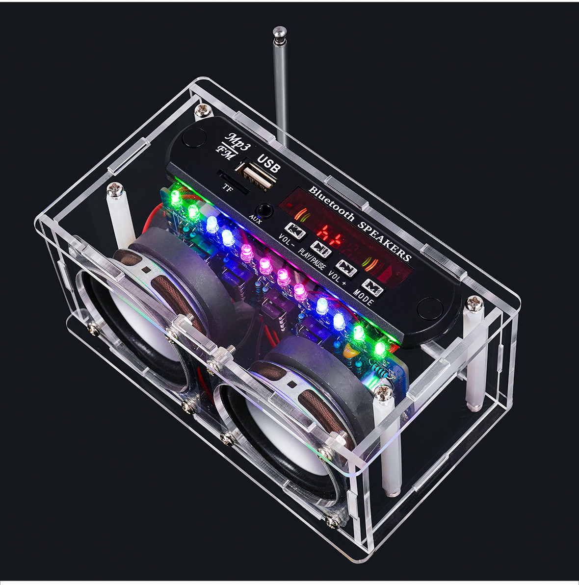 Diy Electronics Audio - ラジオオーディオDIYキット、パワーアンプBluetoothスピーカー、スペクトラムFM電子製作溶接練習付き