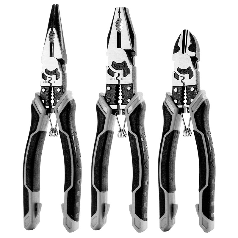 Wire Stripper Cutter - ユニバーサル多機能斜めペンチニードルノーズプライヤーモーター修理ツールユニバーサルワイヤーカッター電気技師ワイヤープライヤー