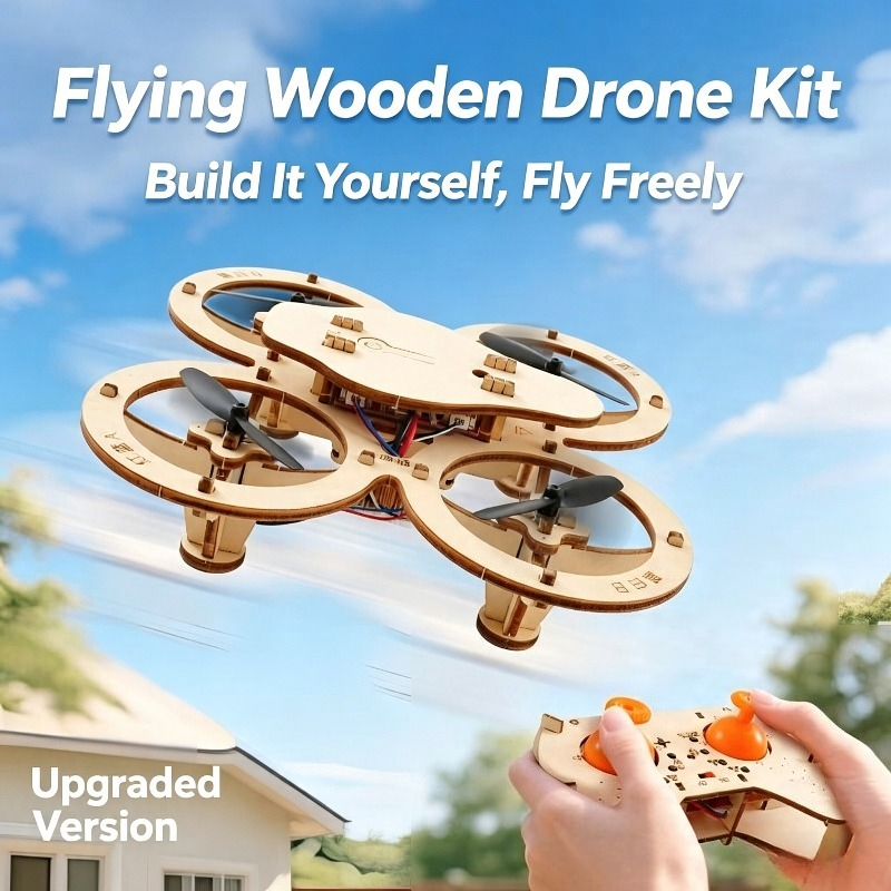 木製RCクアッドコプターDIYキット電子機器教育用RC航空機 - Diy From Old Electronics のレビューと価格