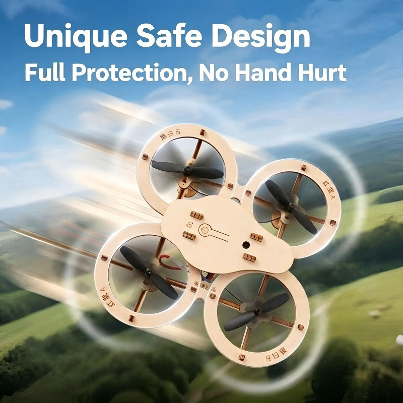 木製RCクアッドコプターDIYキット電子機器教育用RC航空機 - Diy From Old Electronics のレビューと価格
