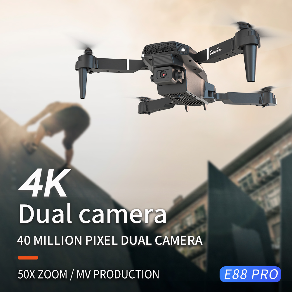 2026年新型 E88 プロ仕様 HD 4K RCドローン  - Diy Drone Electronics のレビューと価格