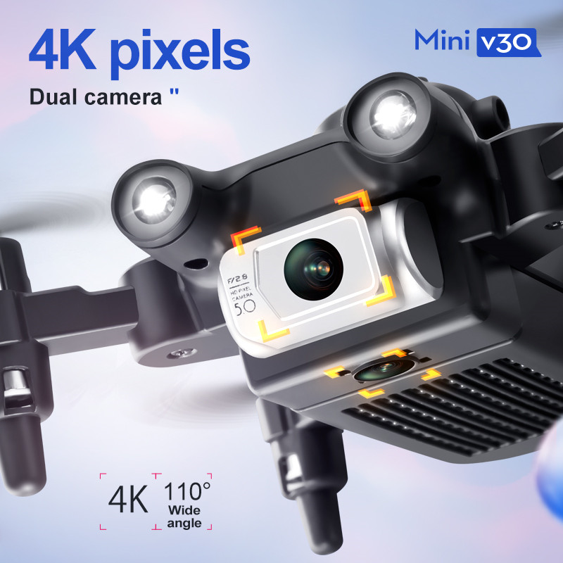 ミニ V30 WiFi FPV ドローン 4K HD デュア - Diy Drone Electronics のレビューと価格
