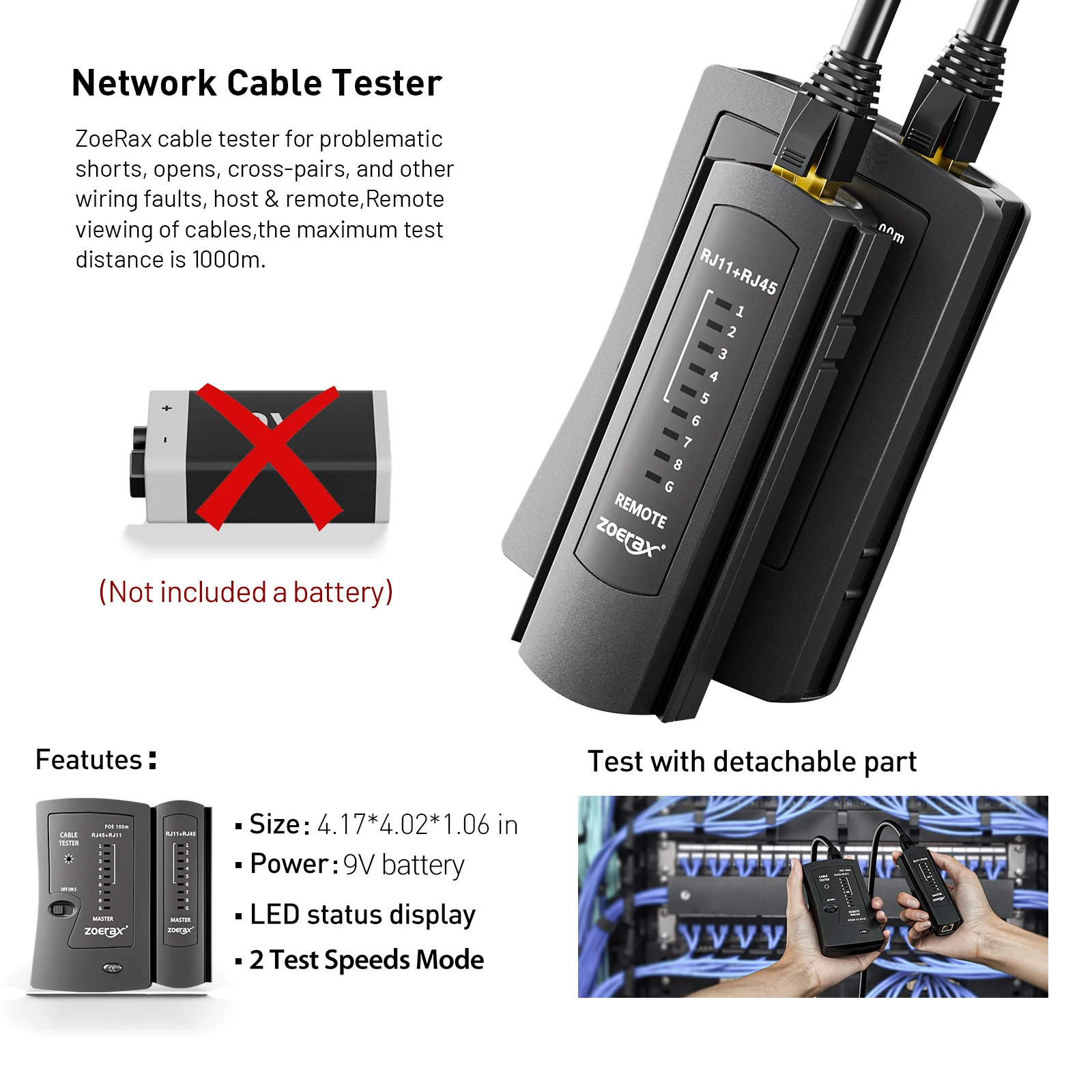 ZoeRax RJ45 CAT6 CAT5E 圧着工具キット - Wire Stripper Cutter のレビューと価格