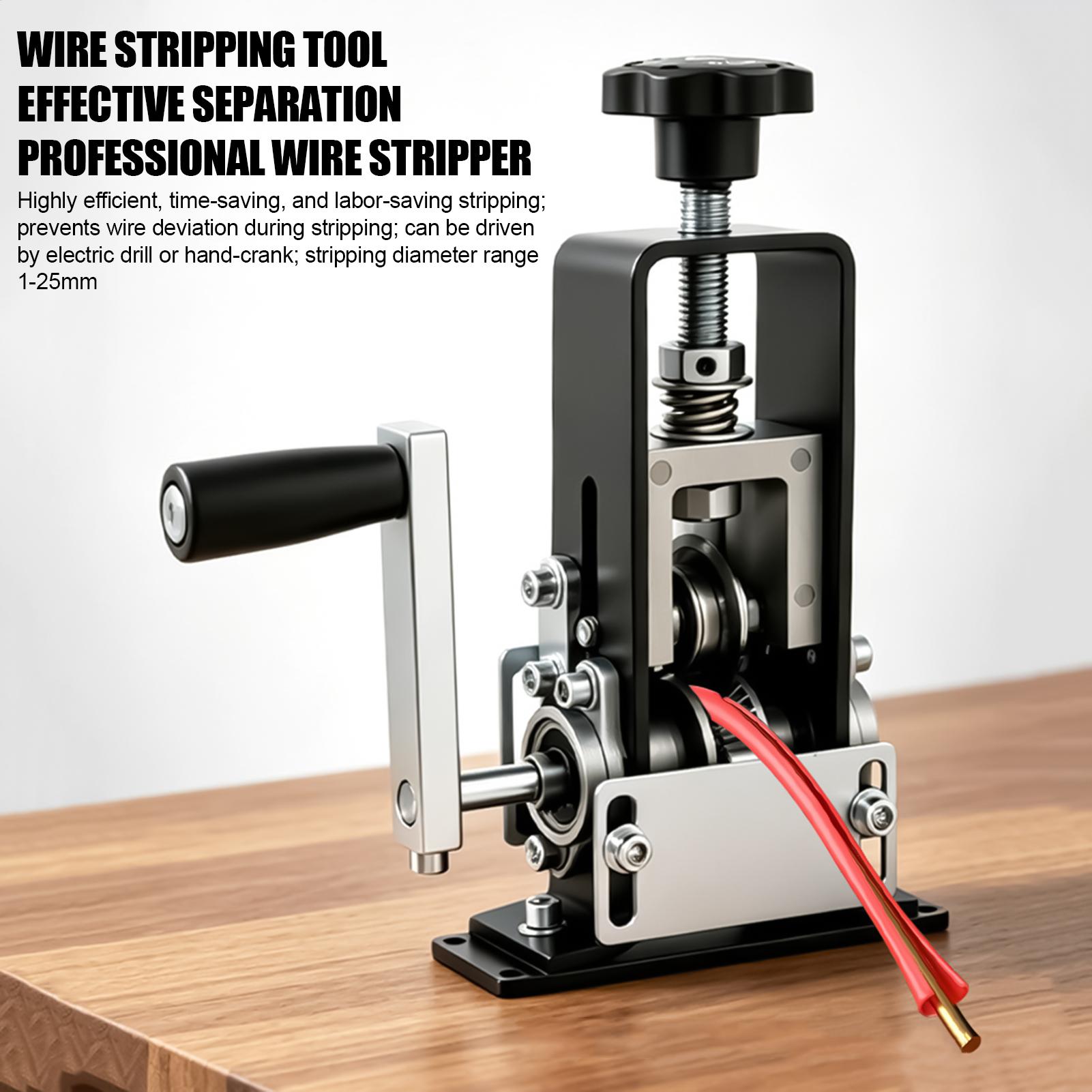 銅線ストリッパーハンドクランク多機能ポータブル精密カッター銅 - Wire Stripper Cutter のレビューと価格