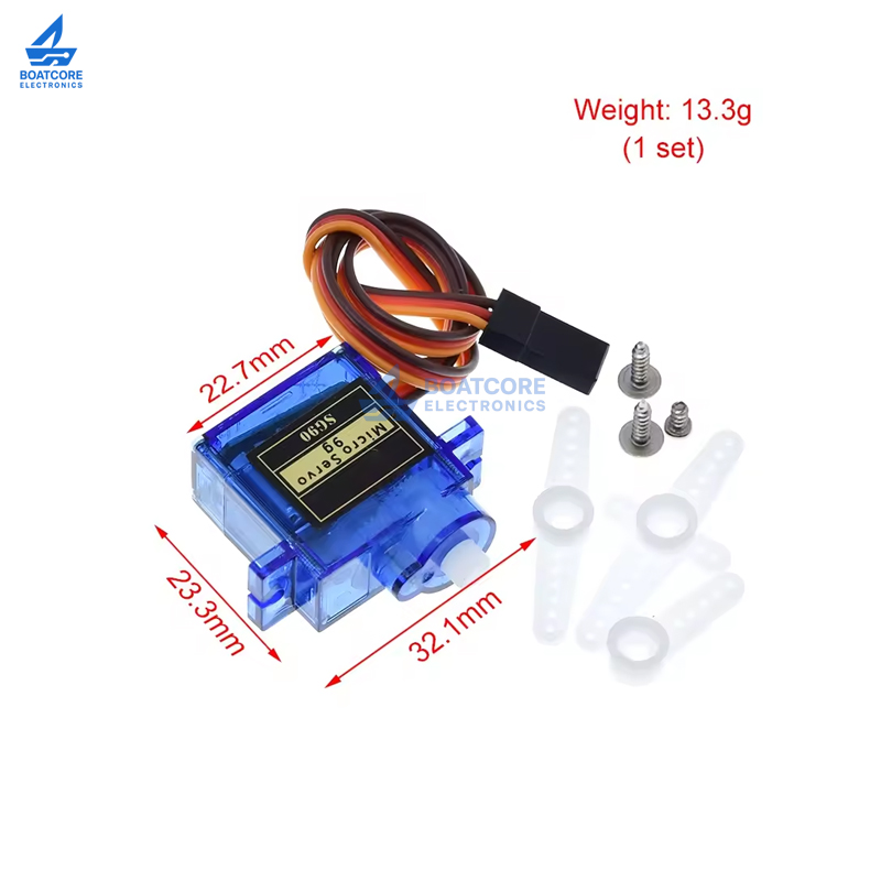 1個 SG90 9g 1.6KG ミニマイクロサーボ 公式ス - Diy Boat Electronics のレビューと価格