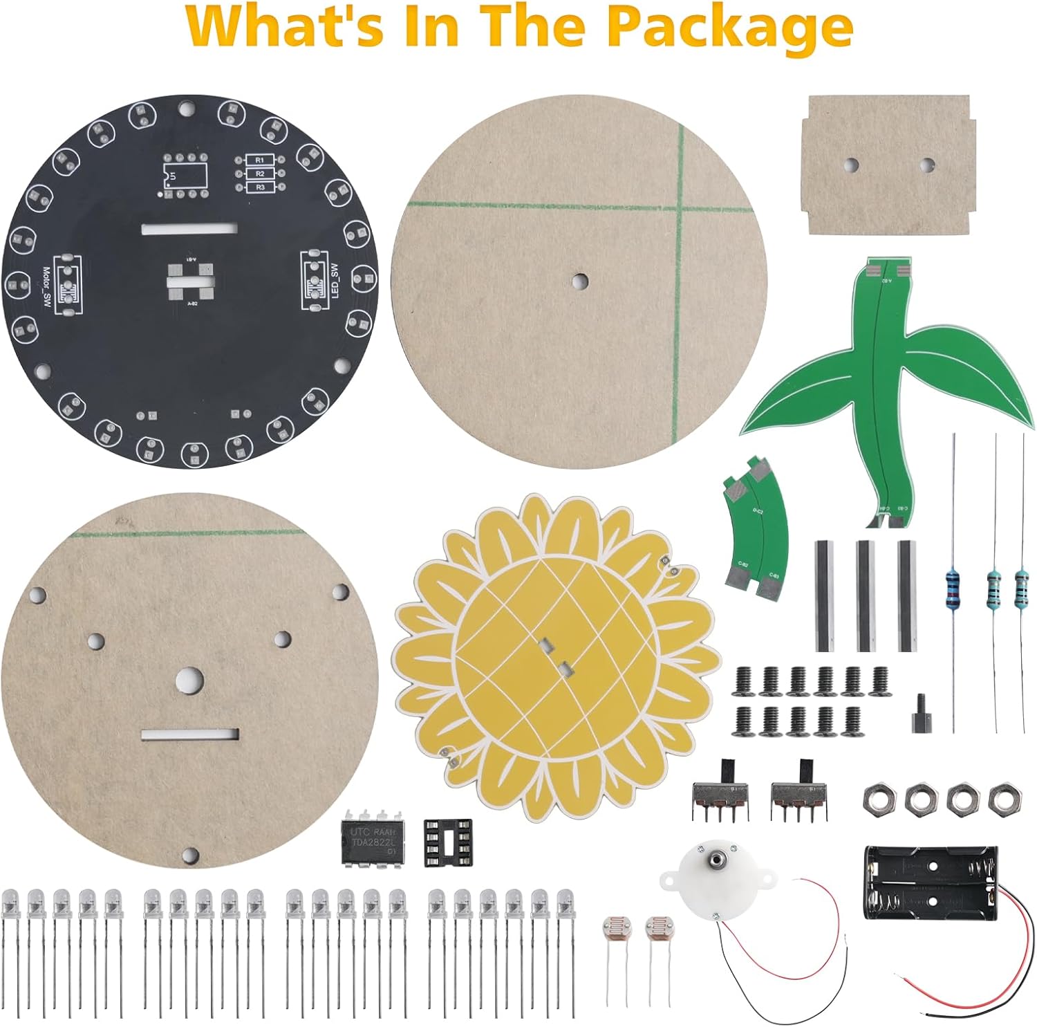 光追いかけひまわりはんだ付け練習キット DIY 回転ひまわり - Diy Electronics For Adults のレビューと価格