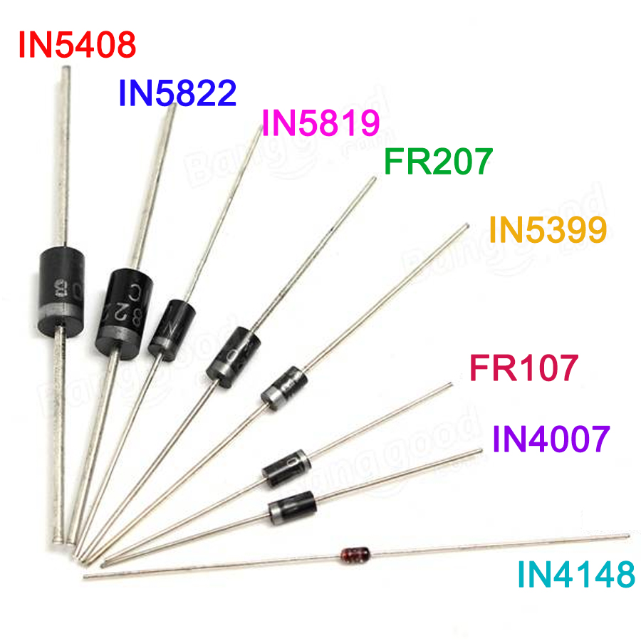 100 ピース/ロット整流ダイオードセットパック 1N414 - Diy Motorcycle Electronics のレビューと価格