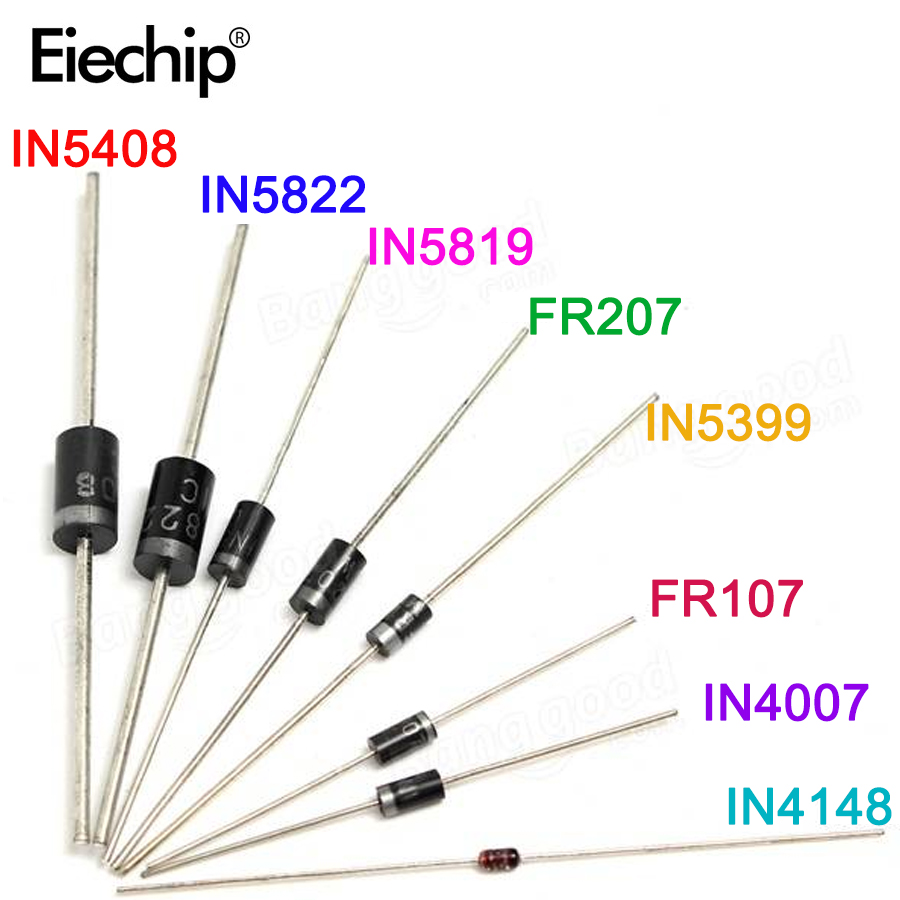 100 ピース/ロット整流ダイオードセットパック 1N414 - Diy Motorcycle Electronics のレビューと価格