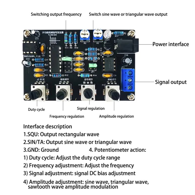 A76I-ICL8038 機能信号発生器モジュール正弦波方形 - Diy Elektronik のレビューと価格
