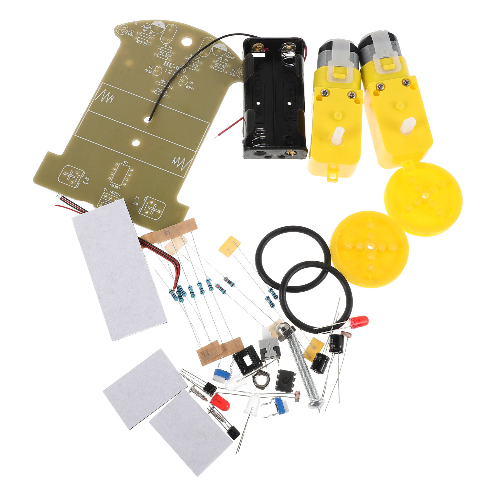 初心者向けラインフォローロボットカーキット 1セット STE - Diy Electronics Project Kit のレビューと価格