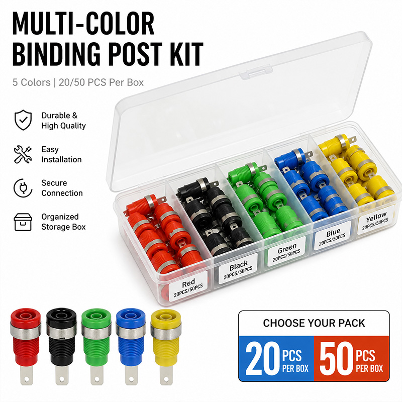 マルチカラーバインディングポストキット 20/50個 5色  - Diy Audio Electronics Kit のレビューと価格