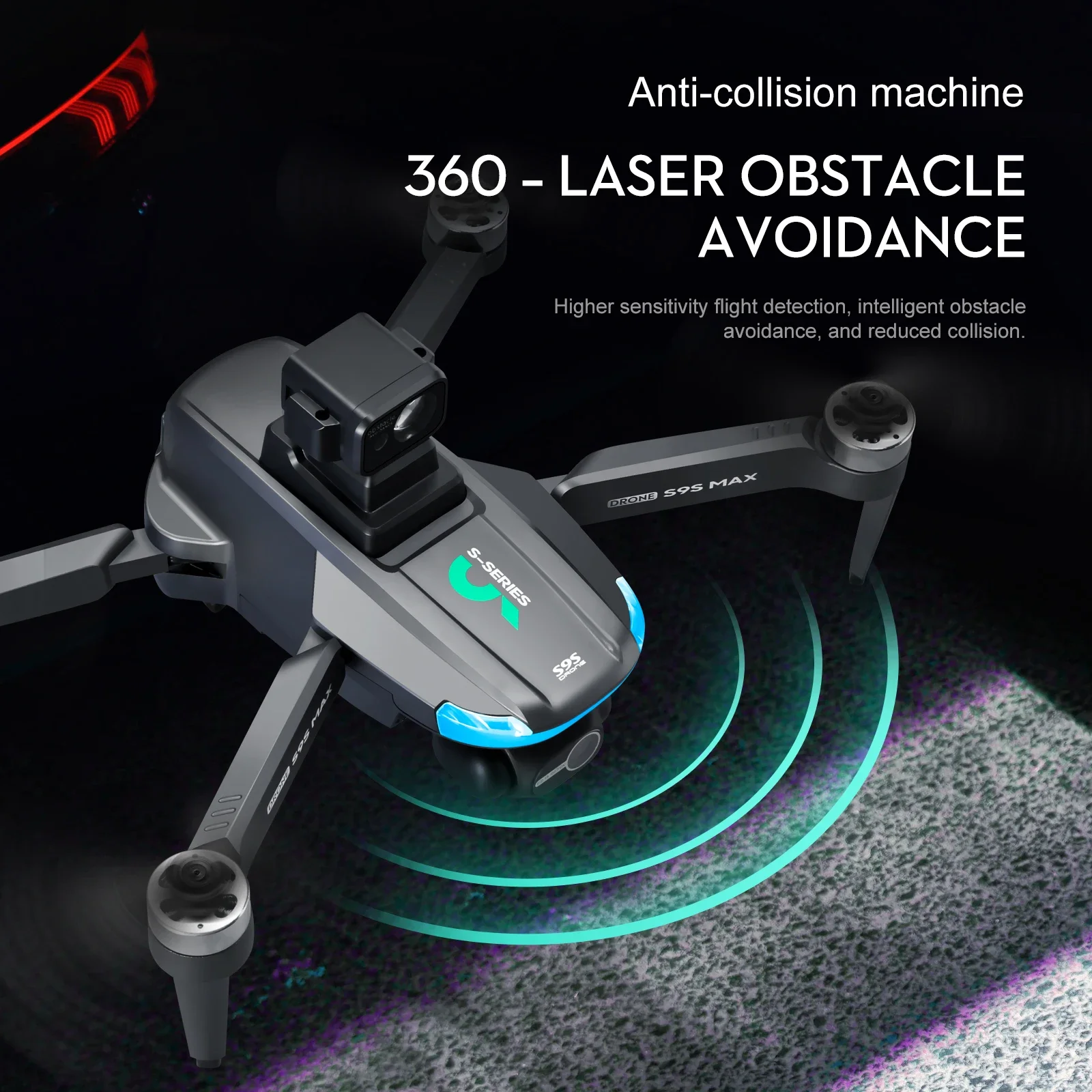 新しい S9S MAX ミニドローン 4K 2 軸 PTZ  - Diy Drone Electronics のレビューと価格