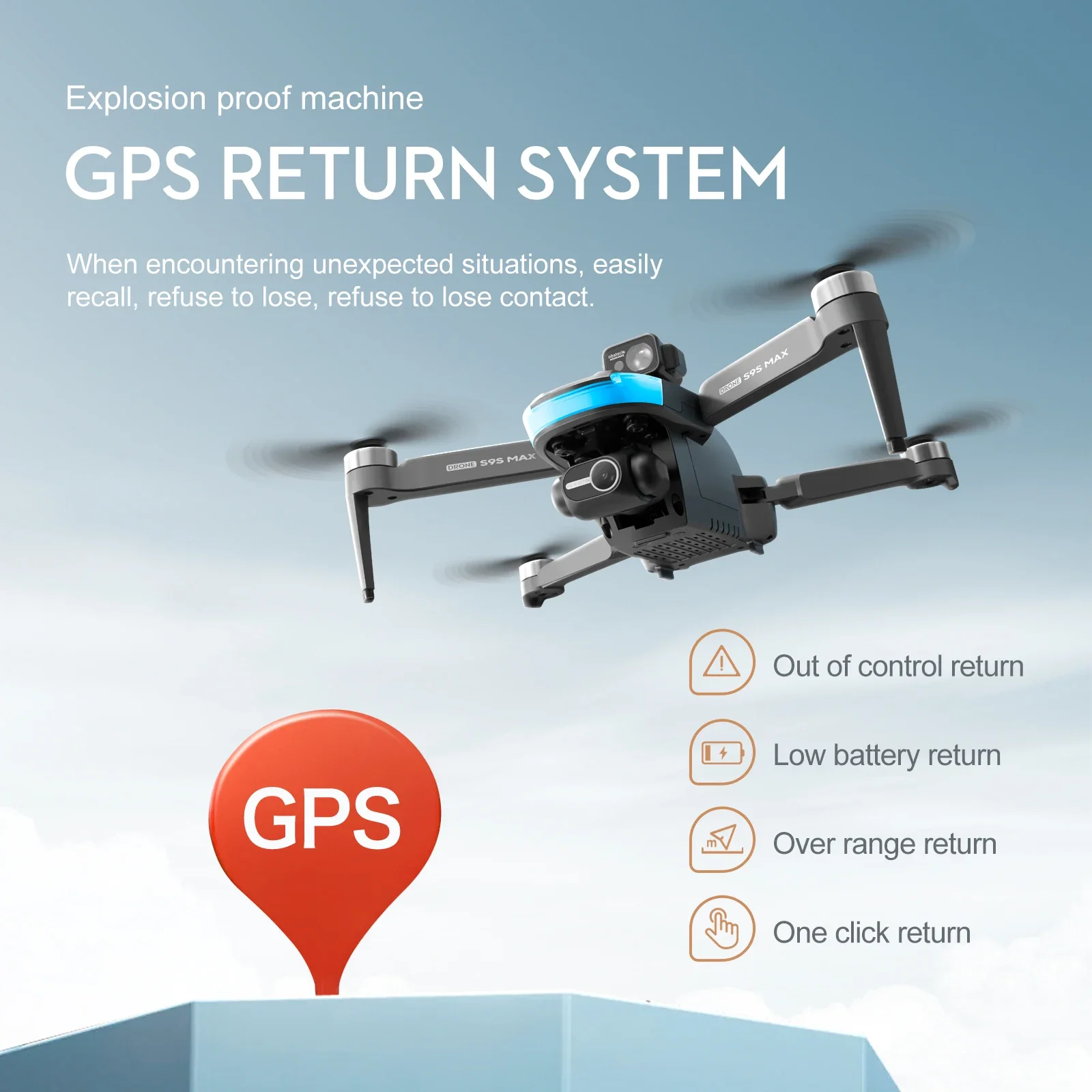 新しい S9S MAX ミニドローン 4K 2 軸 PTZ  - Diy Drone Electronics のレビューと価格