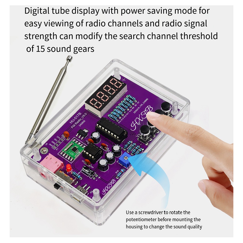 A72Z 新しい HU-017B DIY FM ラジオ電子キ - Diy Electronics Project Kit のレビューと価格