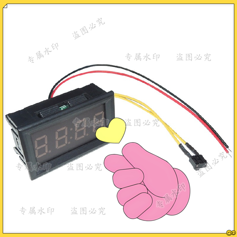 電動バイク電子時計 車用発光 YB27T 車用時計 LED  - Diy Motorcycle Electronics のレビューと価格