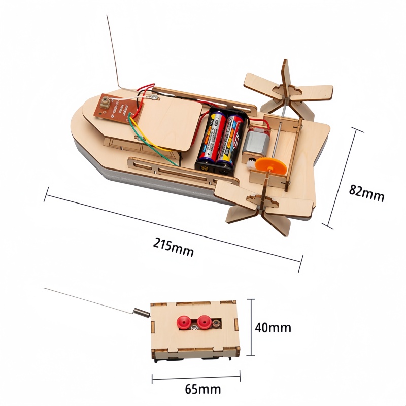 DIY リモコンボートおもちゃ木製 RC ボート電子子供手作 - Diy Boat Electronics のレビューと価格