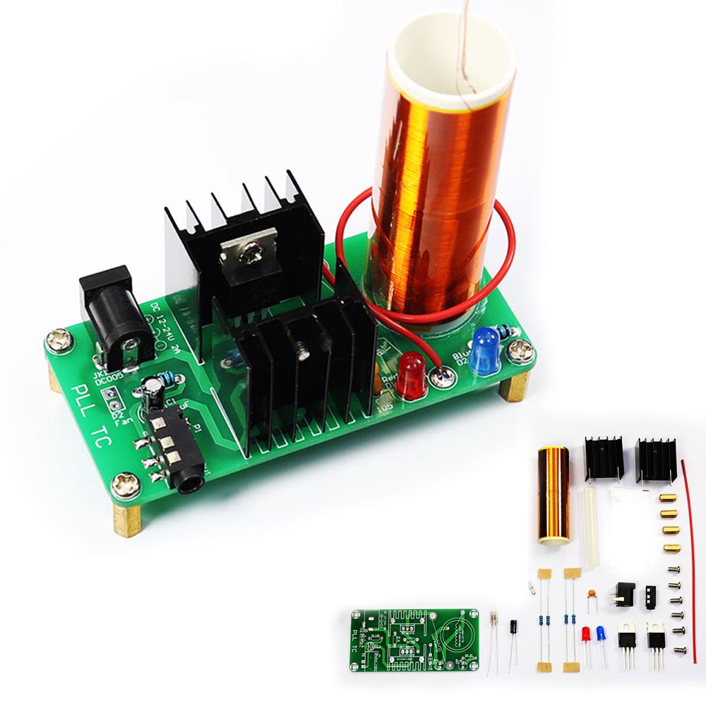 DIY電子テスラコイルキット 18V 2A 3.5mmオーデ - Diy Electronics Project Kit のレビューと価格