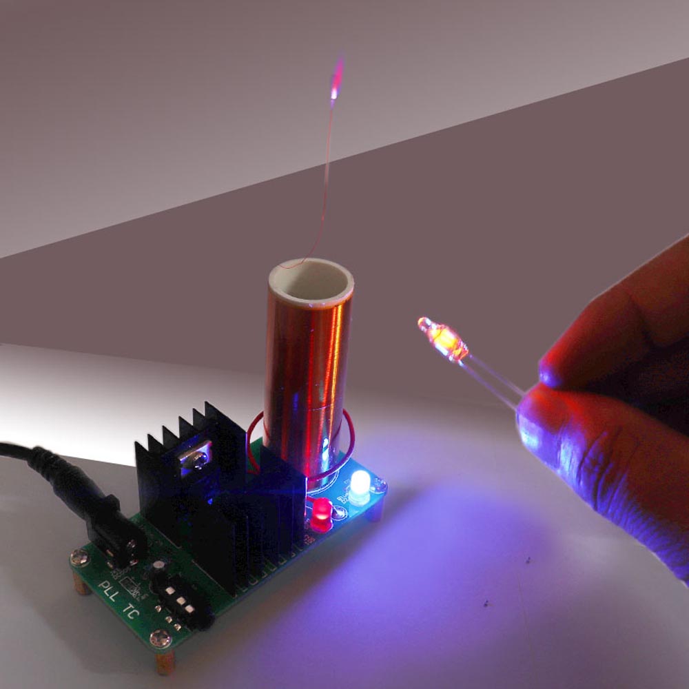 DIY電子テスラコイルキット 18V 2A 3.5mmオーデ - Diy Electronics Project Kit のレビューと価格
