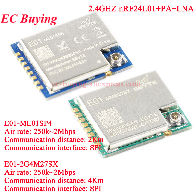 10 個/1pc E01-2G4M27SX ML01SP4  - Nrf24L01 Module Wireless のレビューと価格