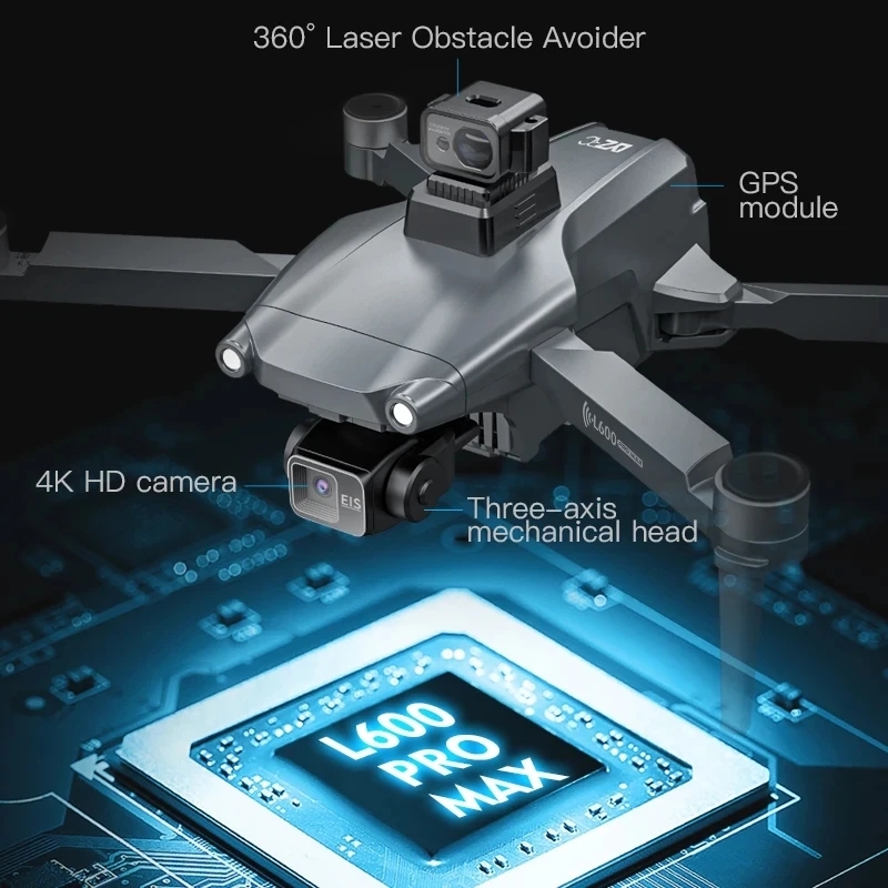 L600 プロマックス GPS ドローンプロフェッショナル  - Diy Drone Electronics のレビューと価格