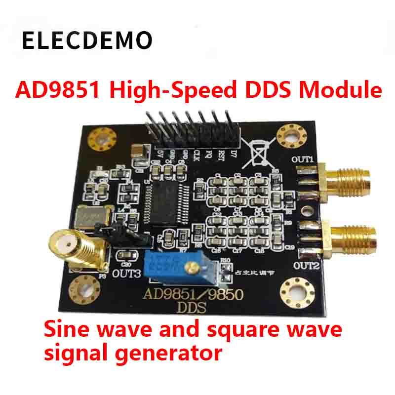 AD9851 DDS機能信号発生器モジュール、高速正弦波・矩 - Diy Elektronik のレビューと価格