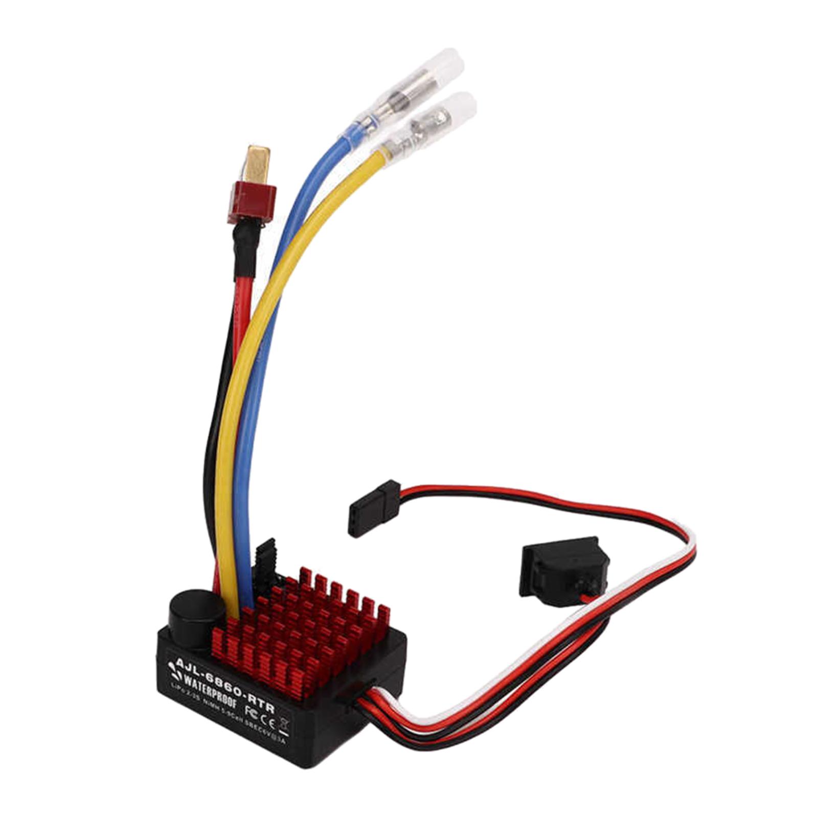 60A ブラシ付き電子スピードコントローラー電子速度レギュレ - Diy Boat Electronics のレビューと価格