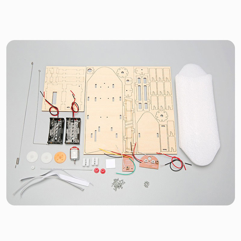 子供のためのリモコン付き木製rcボート,手作りのビルディング - Diy Boat Electronics のレビューと価格