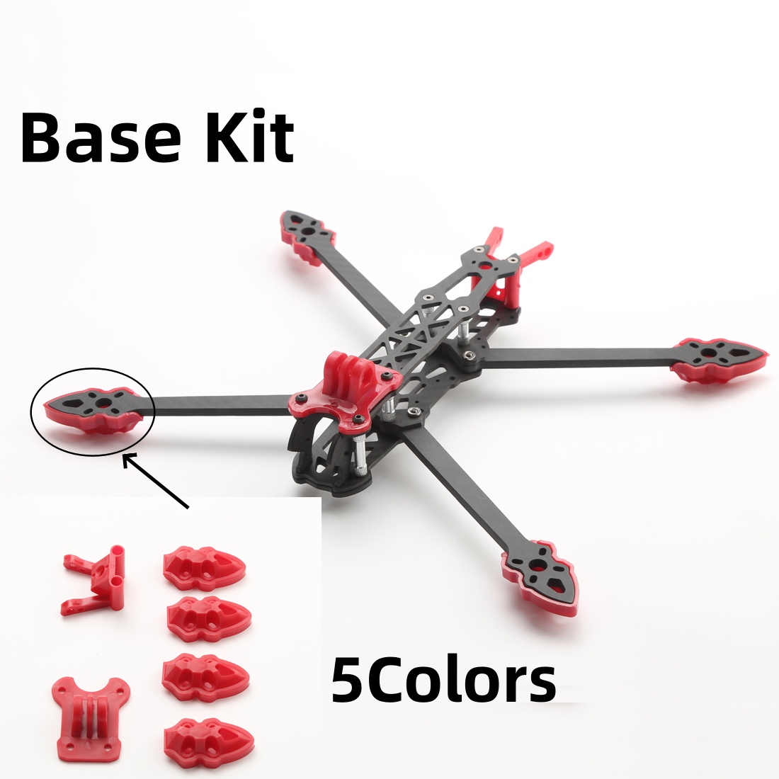 Mark4 5インチ/7インチFPVフレーム3Dプリントキッ - Diy Drone Electronics Kit のレビューと価格