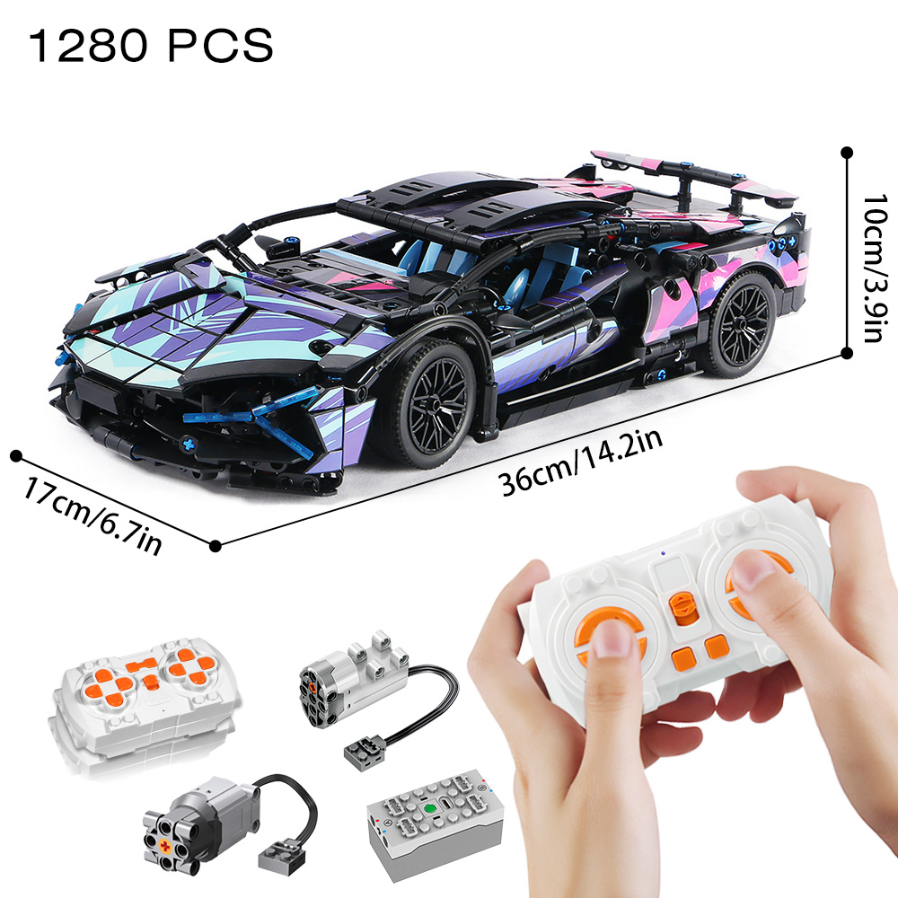 子供のためのテクニカルレーシングスポーツカーモデルビルディン - Diy Electronics For Adults のレビューと価格