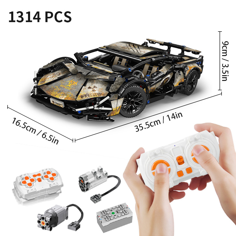 子供のためのテクニカルレーシングスポーツカーモデルビルディン - Diy Electronics For Adults のレビューと価格