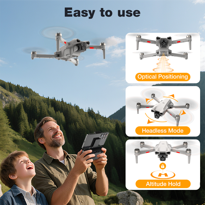 新型ホットL017プロドローン ブラシレス 3Dロール 36 - Diy Drone Electronics のレビューと価格