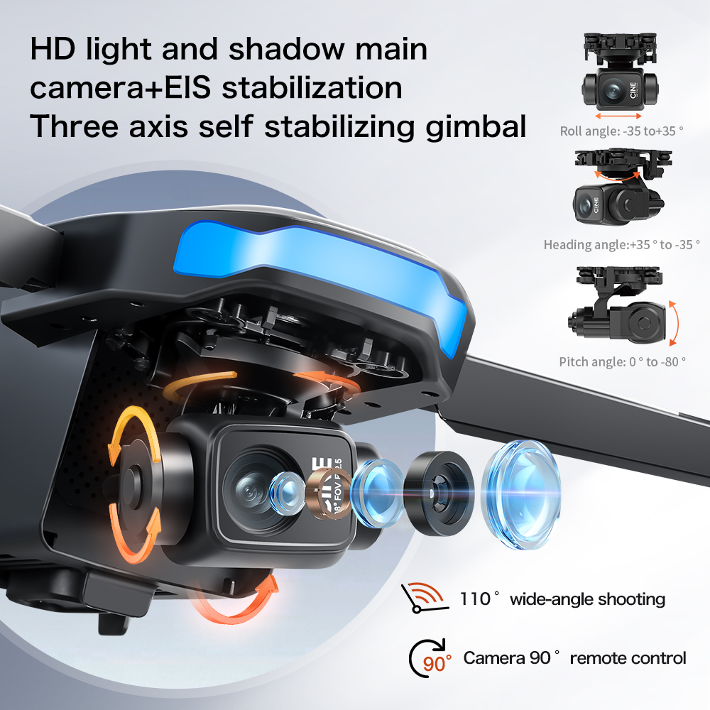 新型S-X1 MAXドローン GPS 8Kプロフェッショナル - Diy Drone Electronics のレビューと価格