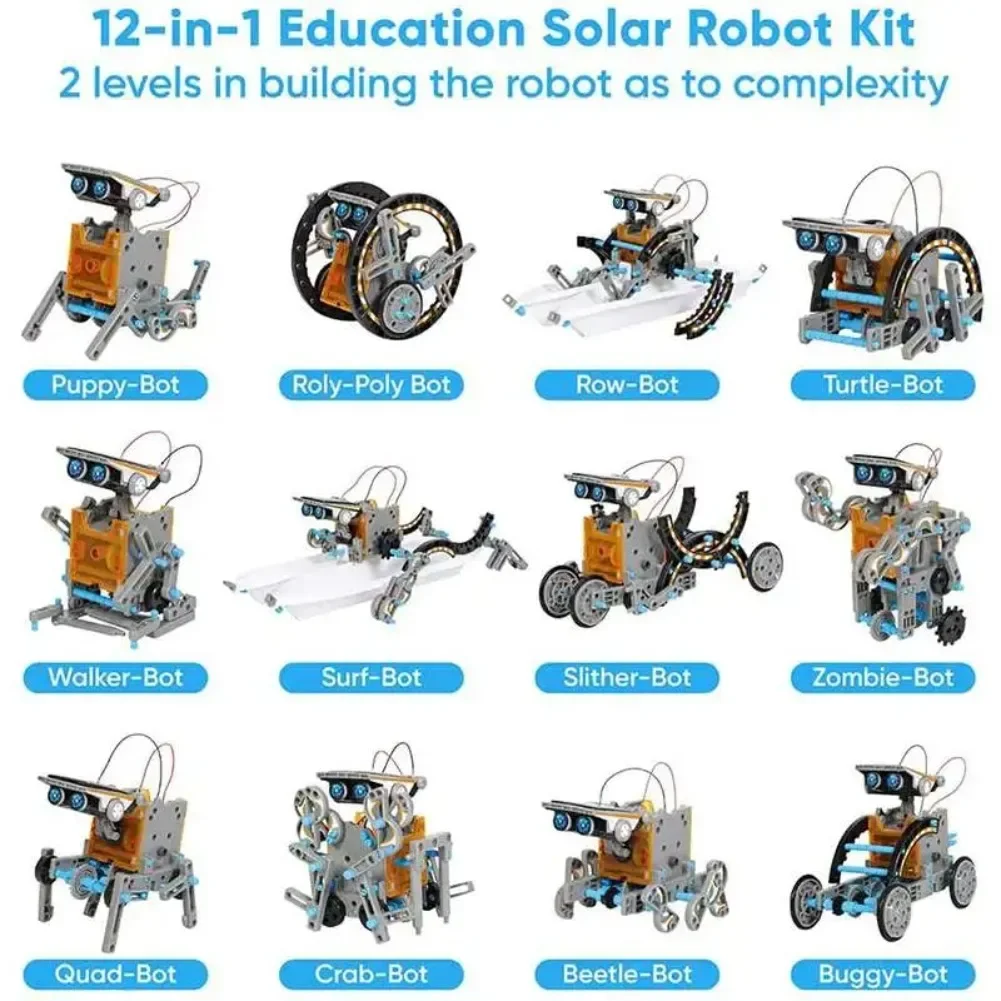 13 in 1 ソーラーロボット科学キット DIY ビルディ - Diy Elektronik のレビューと価格