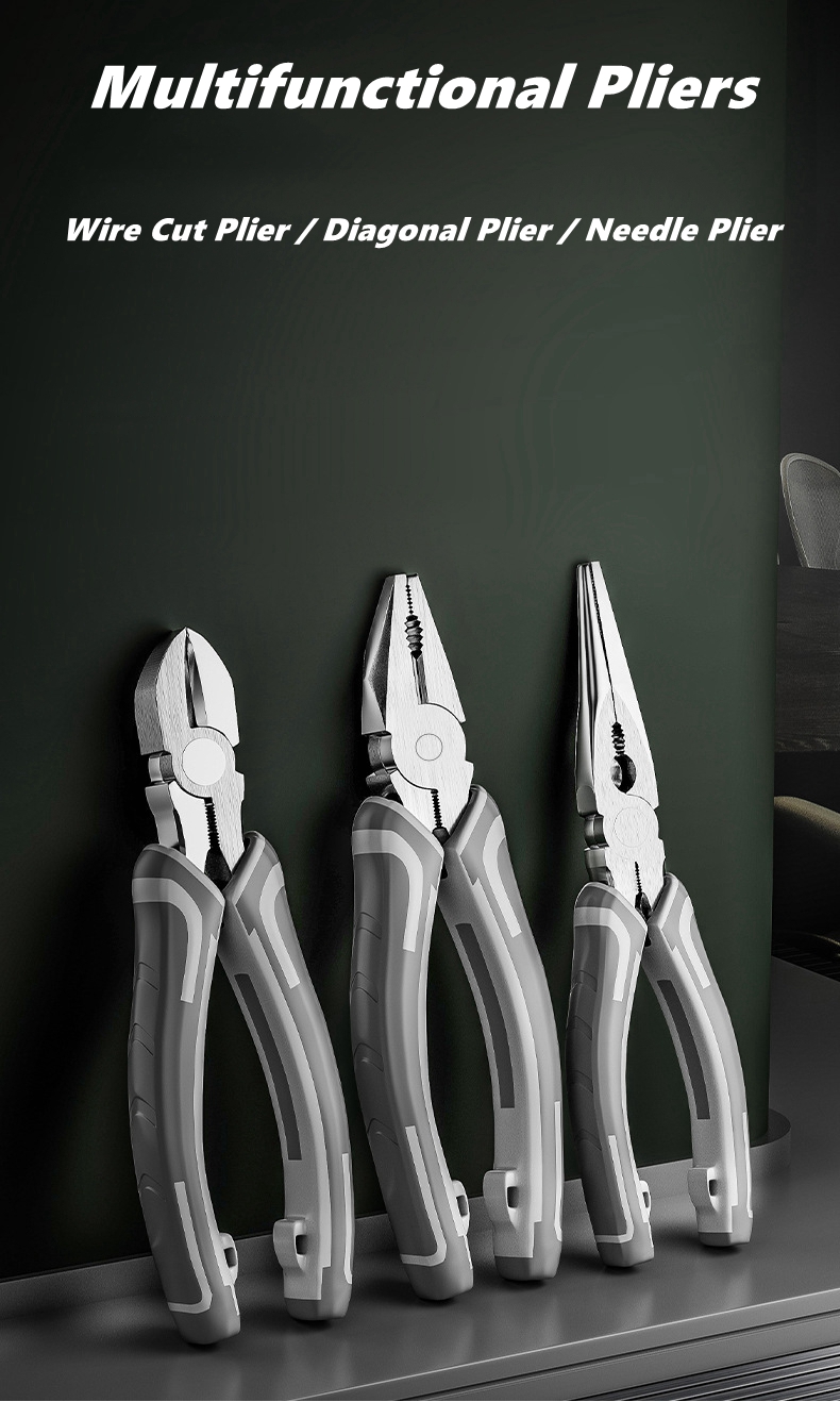 ユニバーサル多機能斜めペンチニードルノーズプライヤーモーター - Wire Stripper Cutter のレビューと価格
