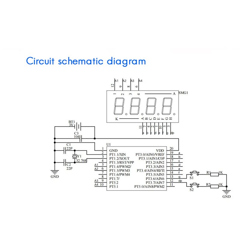 2X DIY 時計 LED 時計電子キット 0.28 インチ - Diy Electronics Project Kit のレビューと価格