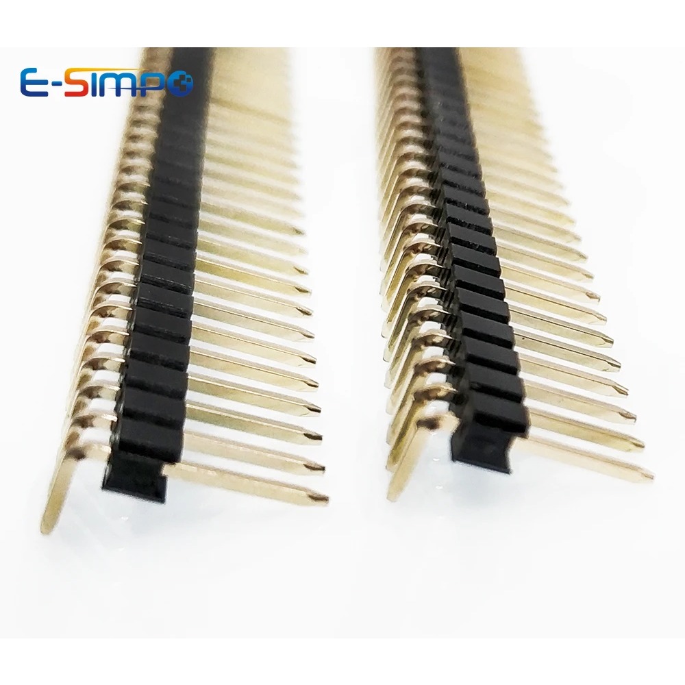 単一のローブレーカR1x40p,100個,2.54mm,右ア - Male Female Header Pin のレビューと価格